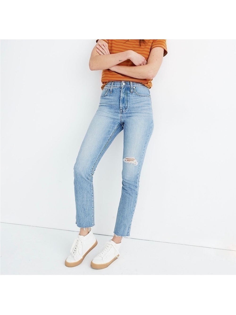 Madewell 26 The Perfect Vintage Crop Jeans